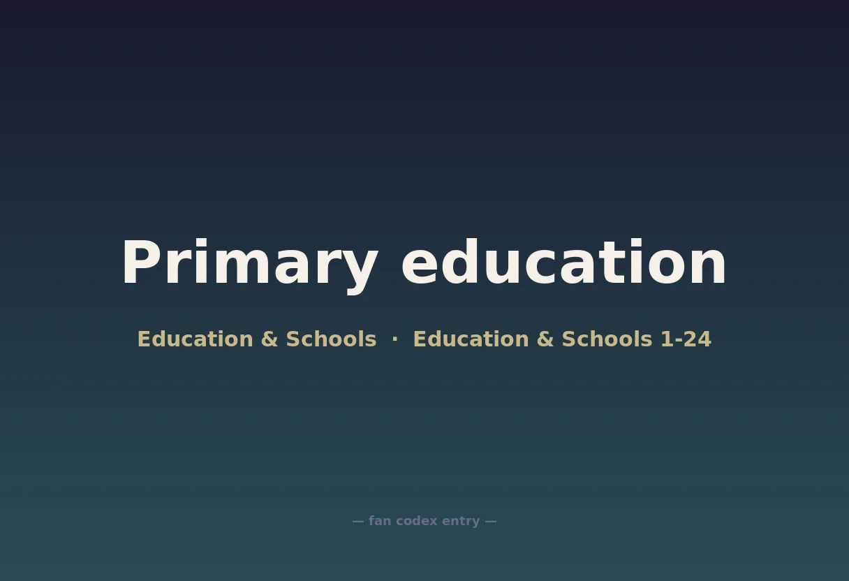 Primary education
