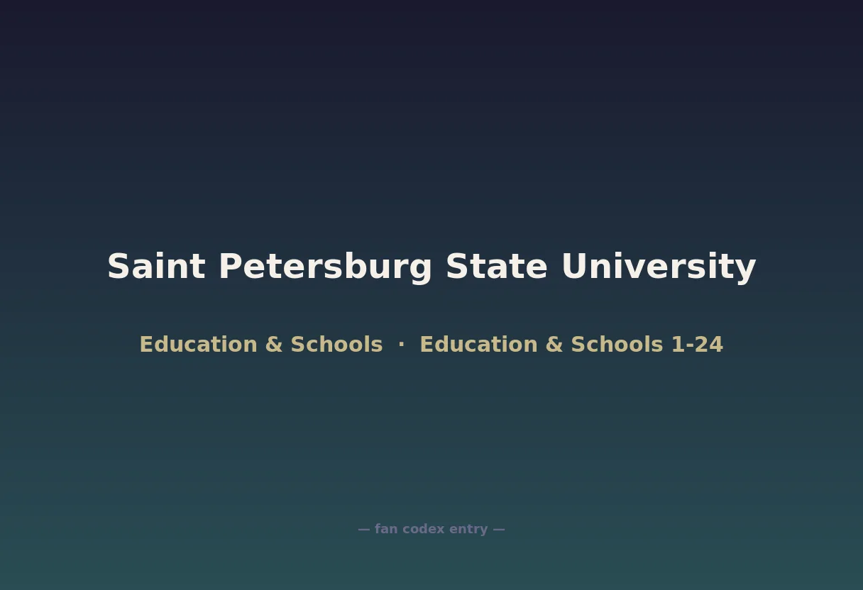 Saint Petersburg State University