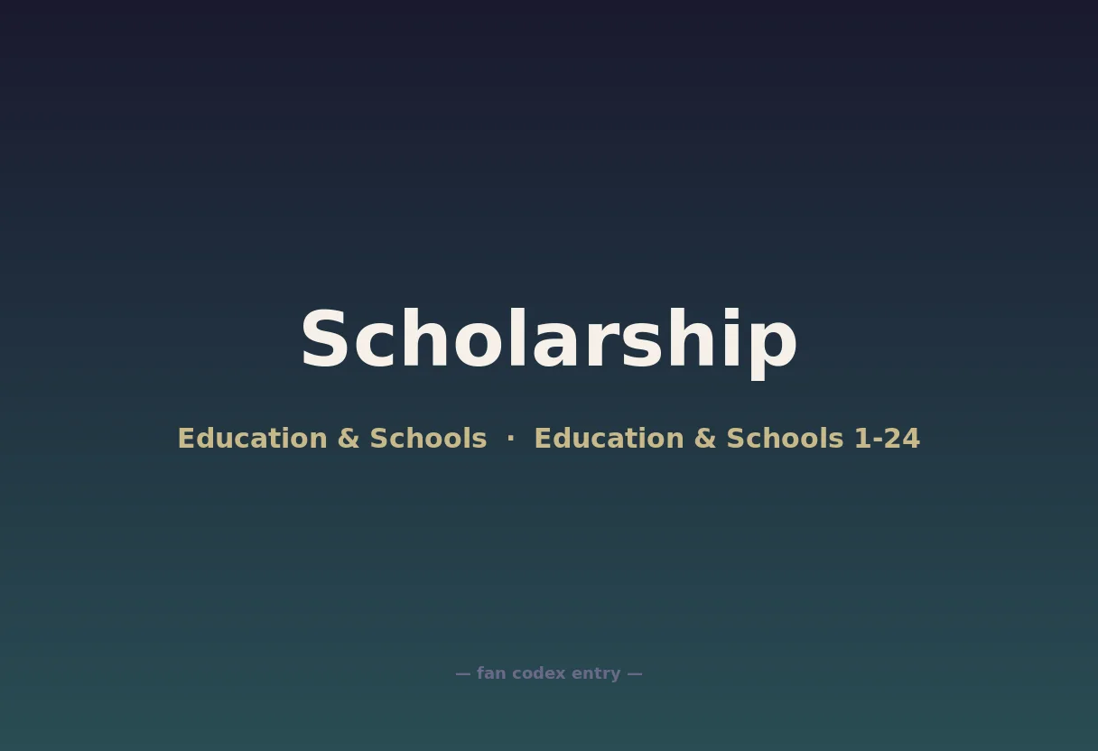 Scholarship