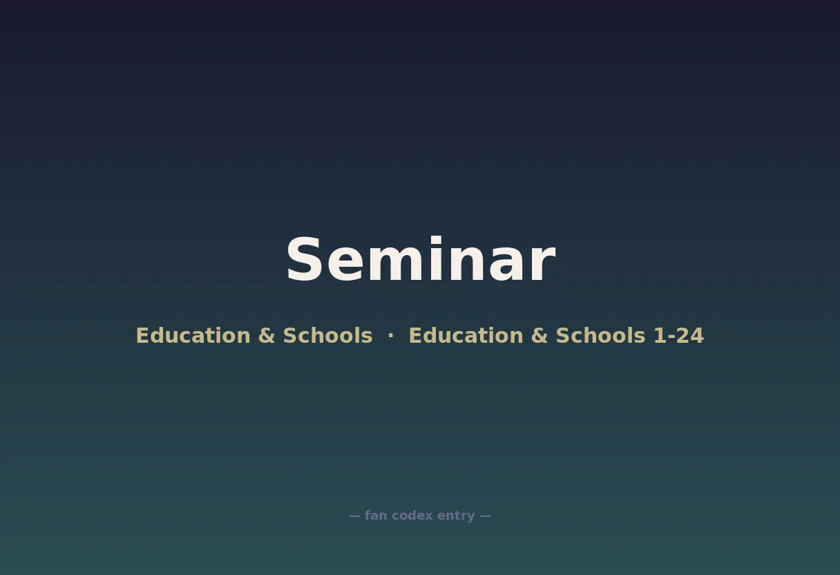 Seminar